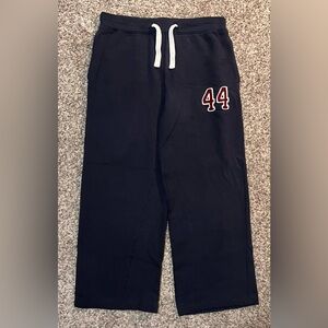 VTG Premier International Varsity Numbers Wide-Leg Blue Sweatpants! Size Medium.